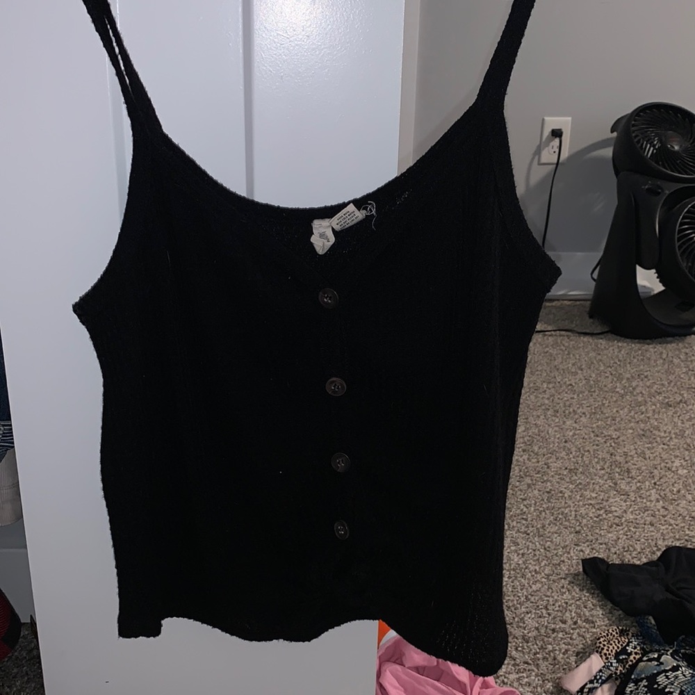 black tank top